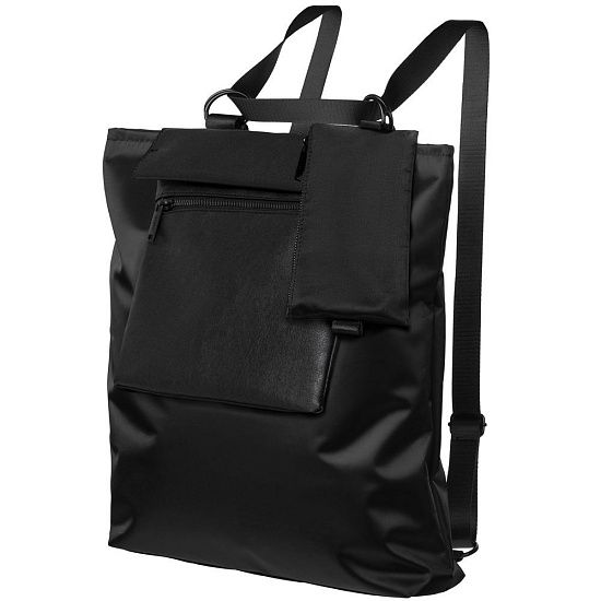 Рюкзак-трансформер ringLink с отстегивающимися карманом и органайзером, черный - подробное фото