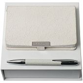 Набор Neve: блокнот А6 и ручка, белый - фото