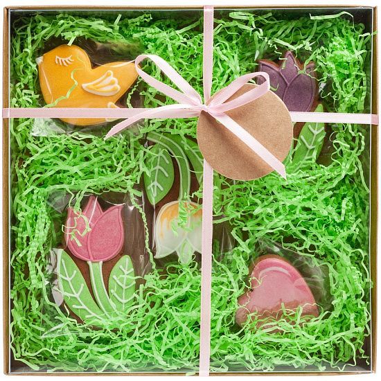 Набор имбирного печенья «Весна внутри» - подробное фото