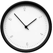 Часы настенные Lyce, белые с черным - фото