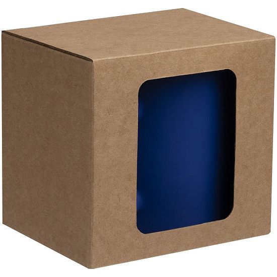 Коробка с окном для кружки Window, ver.2, крафт - подробное фото