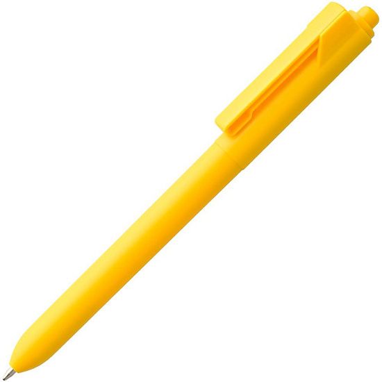 Ручка шариковая Hint, желтая - подробное фото