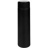 Смарт-бутылка с заменяемой батарейкой Long Therm Soft Touch, черная - фото
