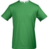 Футболка мужская с контрастной отделкой MADISON 170, ярко-зеленый/белый - фото