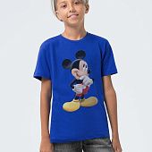 Футболка детская Mickey Mouse, ярко-синяя - фото
