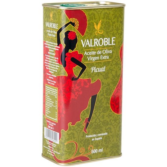 Масло оливковое Valroble Picual, в жестяной упаковке - подробное фото
