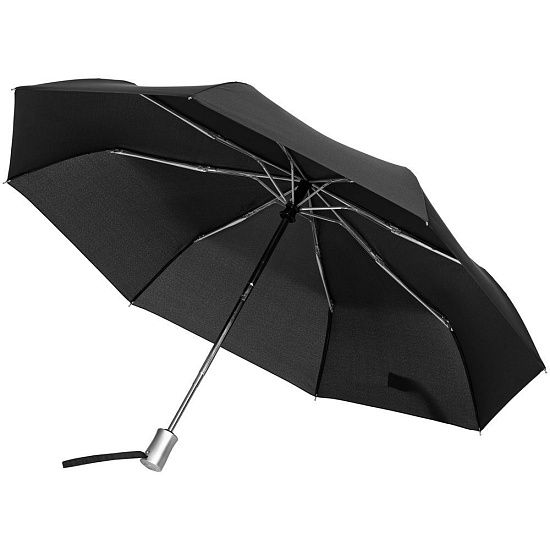 Зонт складной Rain Pro, черный - подробное фото