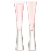 Набор бокалов для шампанского Moya Flute, розовый - фото