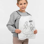 Рюкзак-раскраска с мелками «Алиса в стране чудес», белый - фото