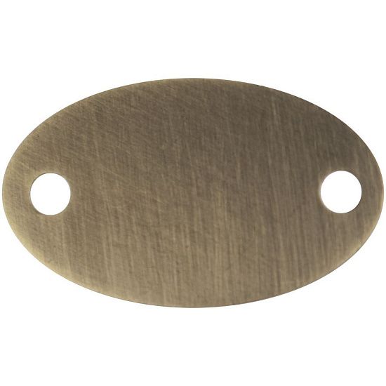 Шильдик металлический Alfa Oval, бронзовый - подробное фото