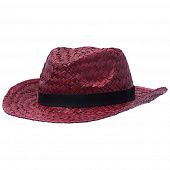 Шляпа Daydream, красная с черной лентой - фото
