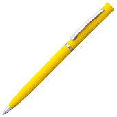 Ручка шариковая Euro Chrome, желтая - фото