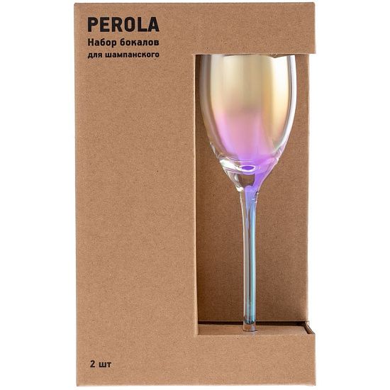 Набор из 2 бокалов для шампанского Perola - подробное фото