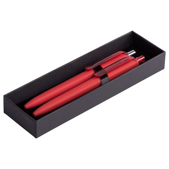 Набор Prodir DS8: ручка и карандаш, красный - подробное фото