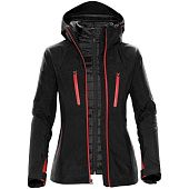 Куртка-трансформер женская Matrix, черная с красным - фото