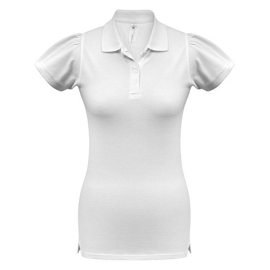 Рубашка поло женская Heavymill белая - подробное фото