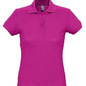 Рубашка поло женская PASSION 170, ярко-розовая (фуксия) - фото