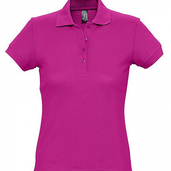 Рубашка поло женская PASSION 170, ярко-розовая (фуксия) - подробное фото