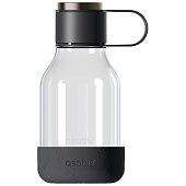 Бутылка для воды с миской для питомца Dog Water Bowl Lite, черная - фото