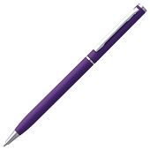 Ручка шариковая Hotel Chrome, ver.2, матовая фиолетовая - фото