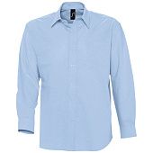 Рубашка мужская с длинным рукавом BOSTON, голубая - фото