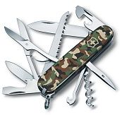Нож перочинный Huntsman 91, зеленый камуфляж - фото