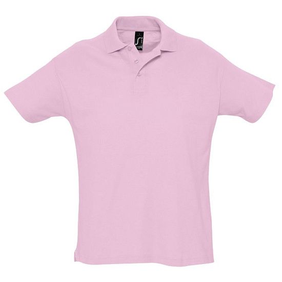 Рубашка поло мужская SUMMER 170, розовая - подробное фото