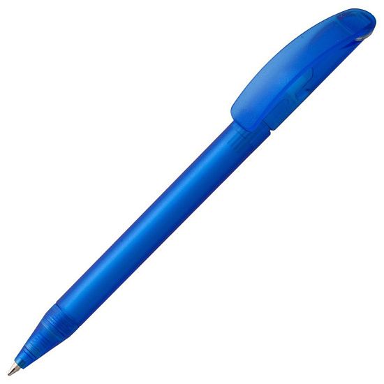 Ручка шариковая Prodir DS3 TFF Ring, голубая с серым - подробное фото