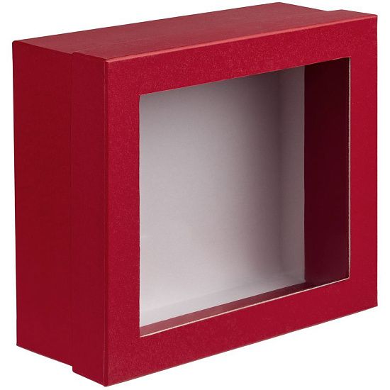 Коробка Teaser с окошком, красная - подробное фото