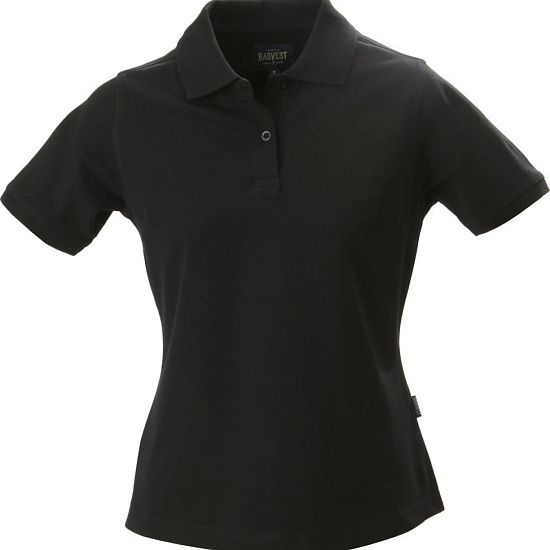 Рубашка поло стретч женская ALBATROSS, черная - подробное фото