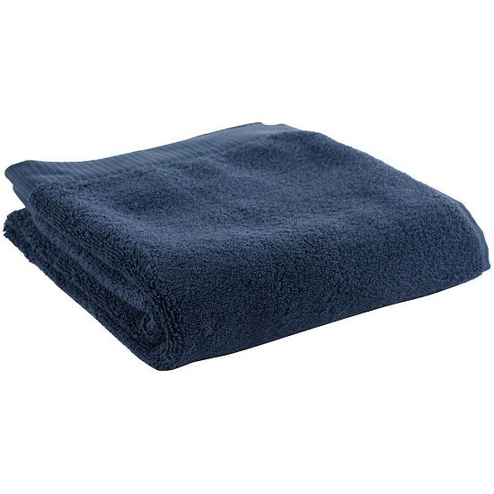 Полотенце для рук Essential, темно-синее - подробное фото