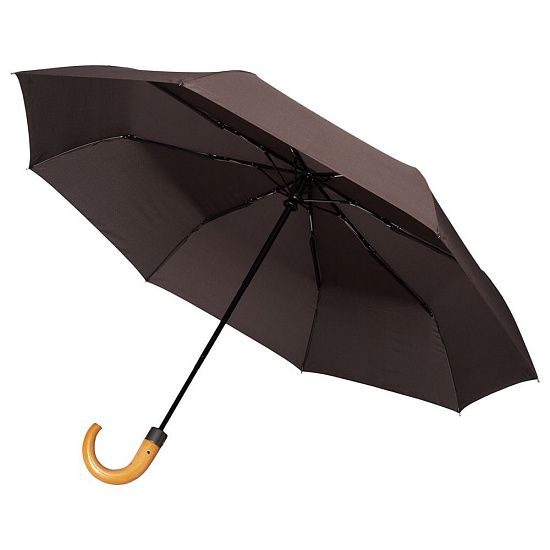 Складной зонт Unit Classic, коричневый - подробное фото