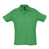 Рубашка поло мужская SUMMER 170, ярко-зеленая - фото