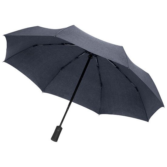 Складной зонт rainVestment, темно-синий меланж - подробное фото