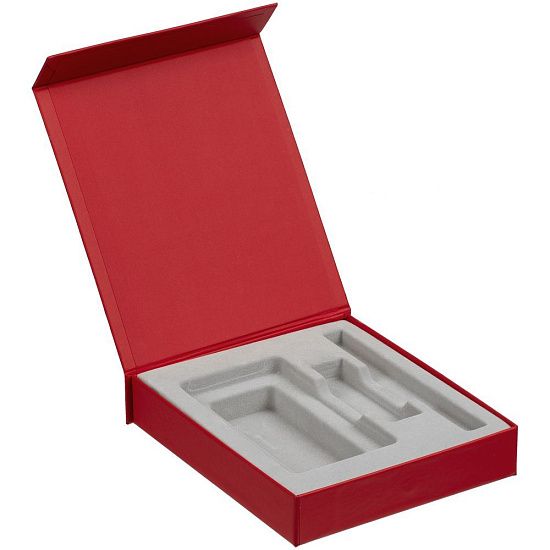 Коробка Latern для аккумулятора 5000 мАч, флешки и ручки, красная - подробное фото