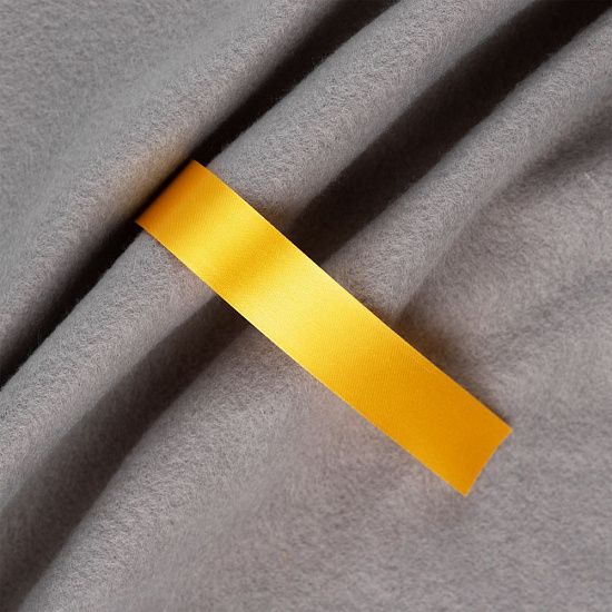 Лента сатиновая Satin 20 M, желтая, 60 см - подробное фото