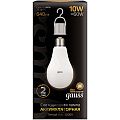 Аккумуляторная лампа Gauss LED A60, теплый свет