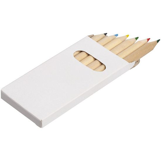 Набор цветных карандашей Pencilvania Mini, белый - подробное фото