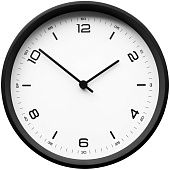 Часы настенные Weis, белые с черным - фото