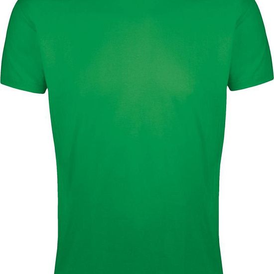 Футболка мужская приталенная REGENT FIT 150, ярко-зеленая - подробное фото