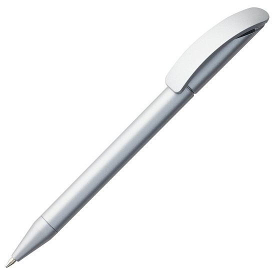 Ручка шариковая Prodir DS3 TAA, серебристая - подробное фото