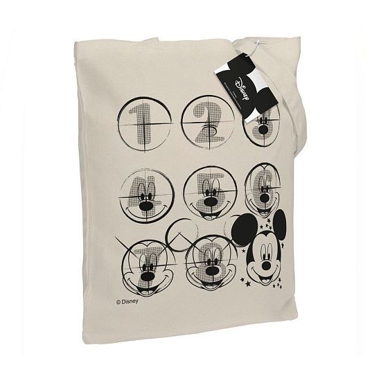 Холщовая сумка «Микки Маус. Icon Sketch», неокрашенная - подробное фото