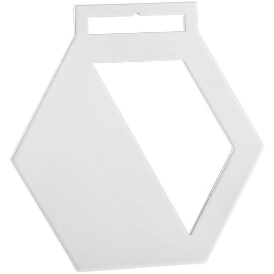 Медаль Steel Hexa, белая - подробное фото