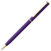 Ручка шариковая Hotel Gold, ver.2, матовая фиолетовая - фото