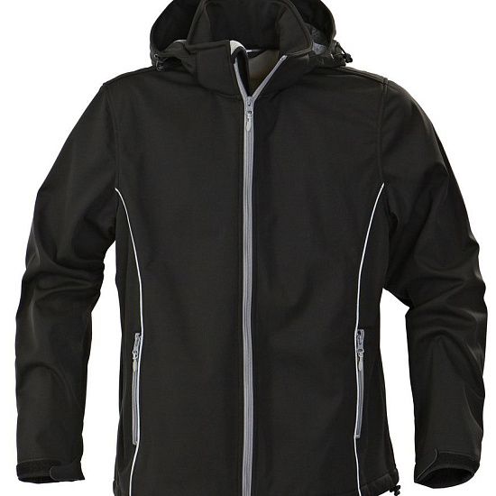 Куртка софтшелл мужская SKYRUNNING, черная - подробное фото