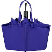 Зонт-сумка складной Stash, синий - фото