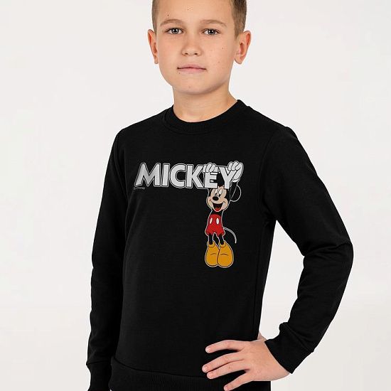 Свитшот детский Mickey, черный - подробное фото