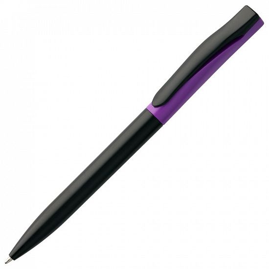Ручка шариковая Pin Special, черно-фиолетовая - подробное фото