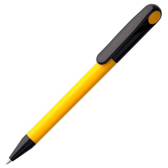 Ручка шариковая Prodir DS1 TPP, желтая с черным - подробное фото