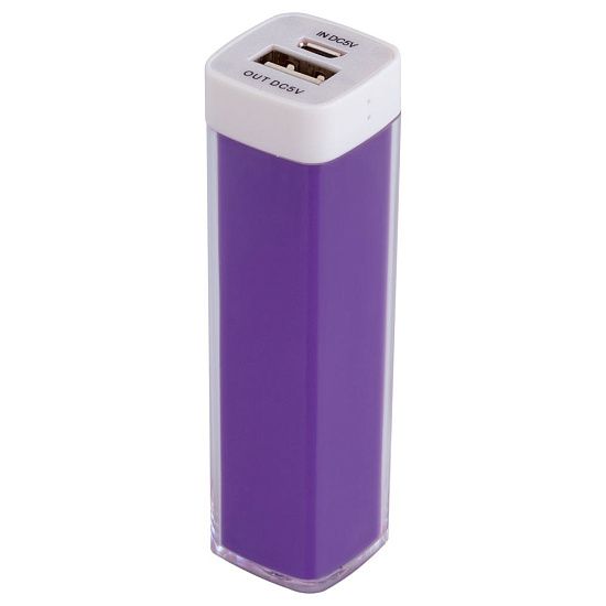 Внешний аккумулятор Bar, 2200 мАч, ver.2, фиолетовый - подробное фото